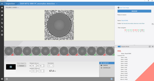 Express Inspection Result for an MT12 Ferrule