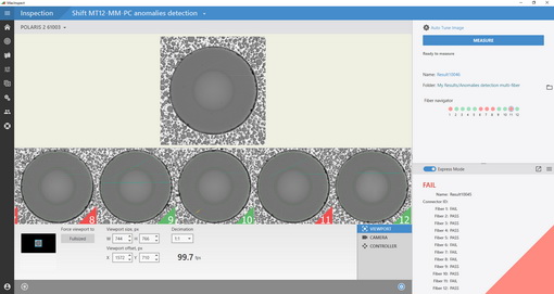 Zoomed-in Inspection Result for an MT12 Ferrule