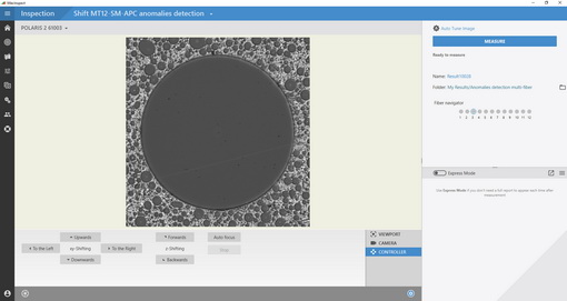 Third Fiber of an MT12 SM Ferrule - Live View